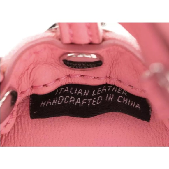 ALEXANDER WANG MINI ROXY Bag CAGED SUEDE KEYCHAIN PINK NWT $600 # 1 - Picture 12 of 16